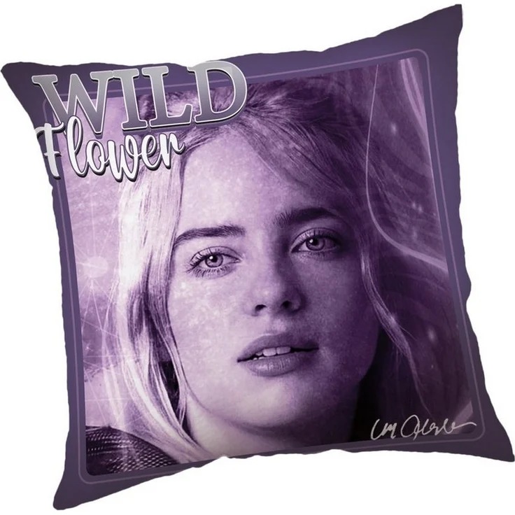 Billie Eilish Kopfkissen (1 Stück) Premium Dekokissen mit beidseitigem Digitaldruck – Bild 3