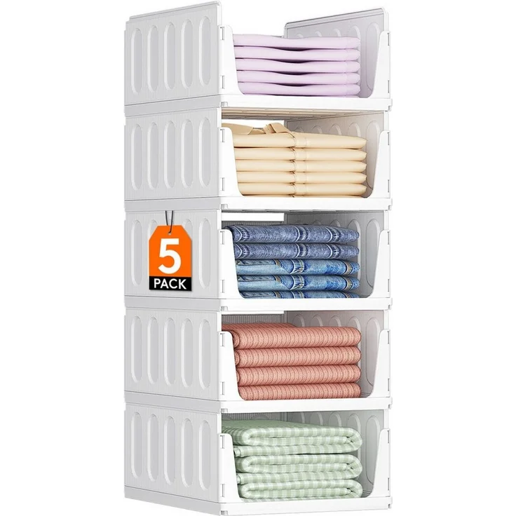 Lifewit Aufbewahrungsbox Organizer Schrank-Organizer Kleiderschrank faltbare Aufbewahrungsbox – Bild 1