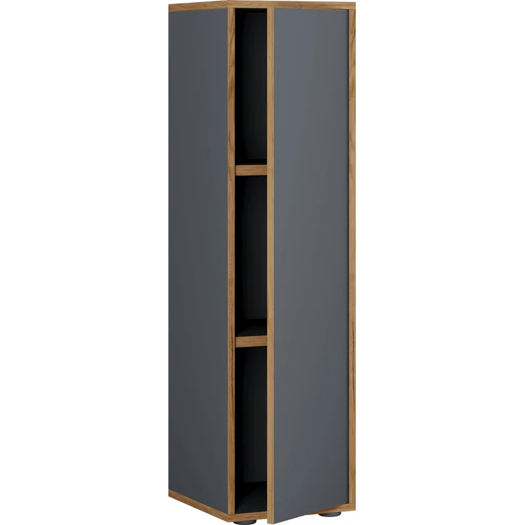 VCM Büroschrank Salia 920725 Anthrazit H. 110 x B. 30 x T. 33 cm – Bild 2