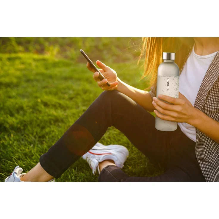 Vinsun Trinkflasche Tritan Wasserflasche 650ml - Sportflasche Kohlensäure geeignet, Auslaufsicher, BPA frei, bruchsicher, geruchs- und geschmacksneutral – Bild 4