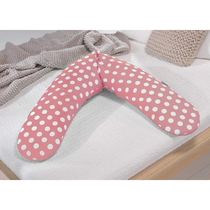 Theraline Bezug für Stillkissen 190cm Stillkissenbezug Indie Dots antikrosa – Bild 3