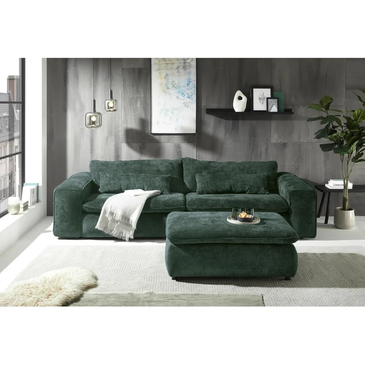 Big Sofa Venice Mikrofaser Eden optional mit Hocker – Ed Exciting Design – Bild 6