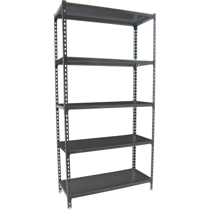 Simonrack Schwerlastregal, Lagerregal, 200 x 100 x 30 cm, Metallregal, Kellerregal, Biegestelle 180 kg, 5 Fachböden, Antracite - Simonclick – Bild 1
