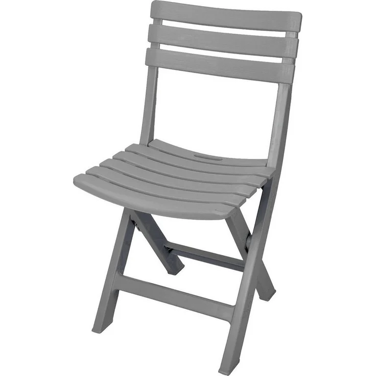 Spetebo Klappstuhl Kunststoff Klappstuhl 80 x 45 cm - grau (Einteilig, 1 St), Garten Balkon Terrasse Klapp Stuhl klappbar – Bild 5