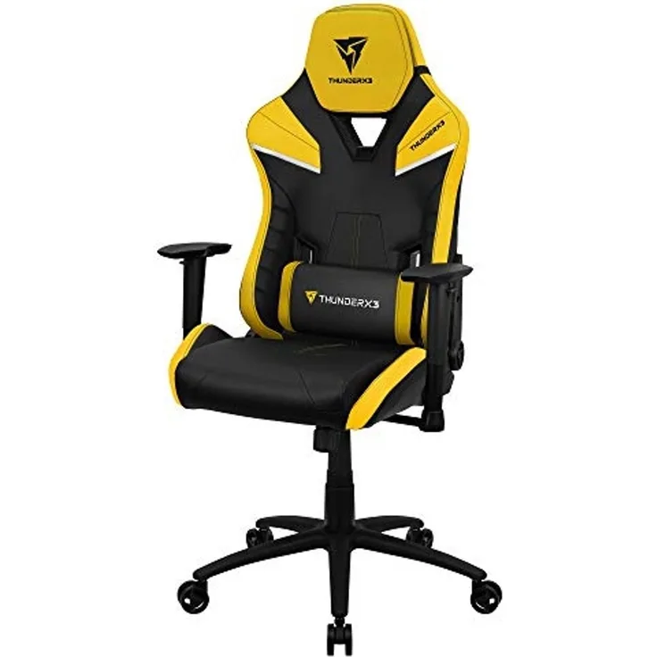 ThunderX3 TC5BY Ergonomischer Gaming-Stuhl, abnehmbare Kissen, Air Tech, gelb