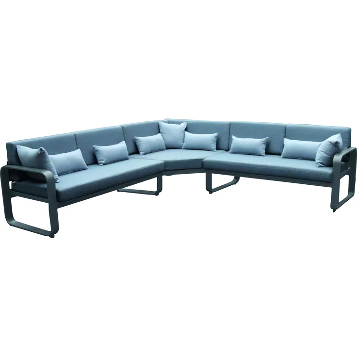 MWH Widero Loungeset 3-tlg. Aluminium/Olefin inkl.