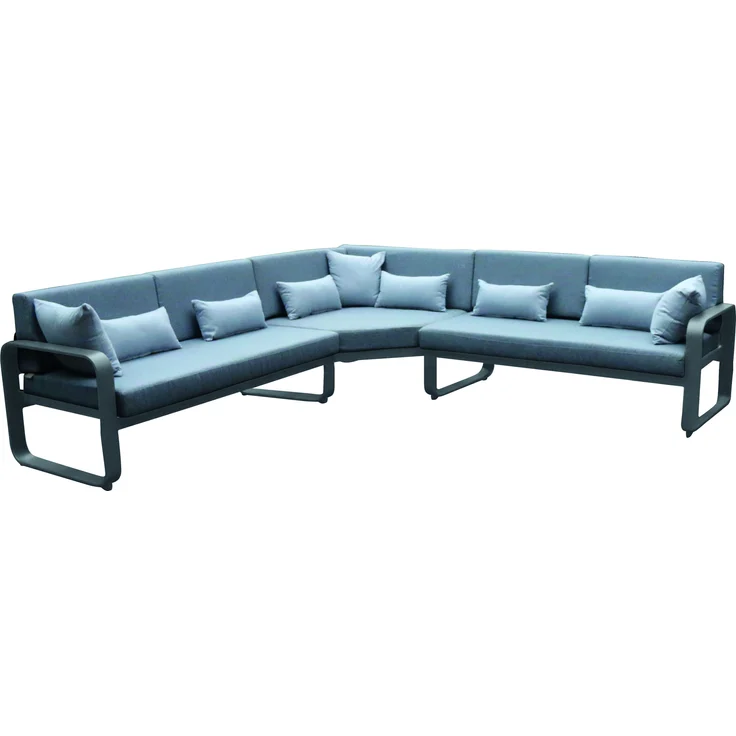MWH Widero Loungeset 3-tlg. Aluminium/Olefin inkl. – Bild 1