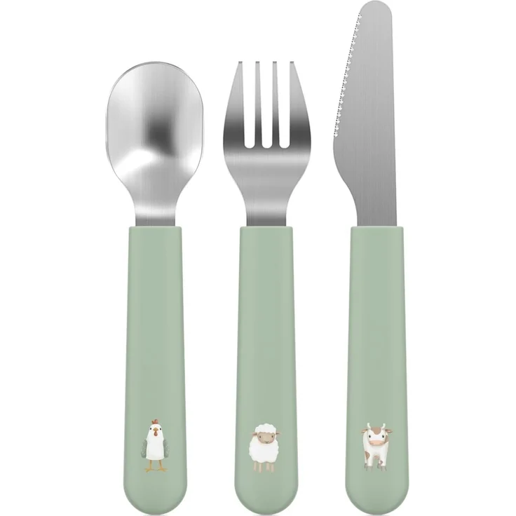 Mepal X Little Dutch Little Farm Besteckset Grün – Bild 2