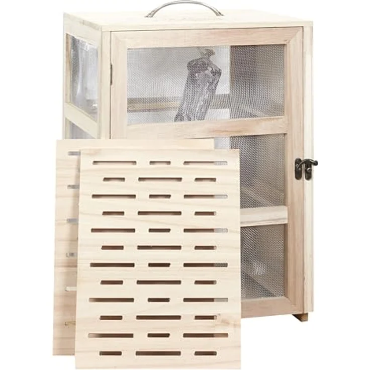 Cook Concept KA4717 Vorratsschrank, für Aufbewahrung, sonstiges Zubehör, Paulownia-Holz, Holz-Stahl, 28,2 x 24 x 39 cm – Bild 6