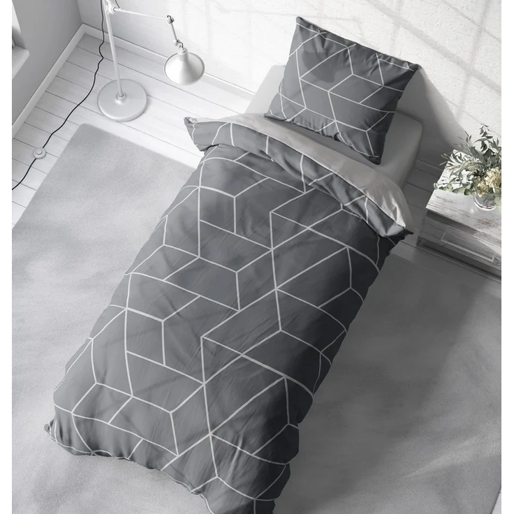 One Home Bettwäsche Motive, Mikrofaser, 2 teilig, Geometrisch Grafisch modern, Knitterfrei Weich für Sommer und Winter – Bild 2