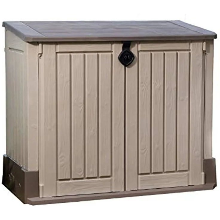 Keter Gartenbox-Aufbewahrungsbox Woodland 30 132 x 74 x 110 cm beige