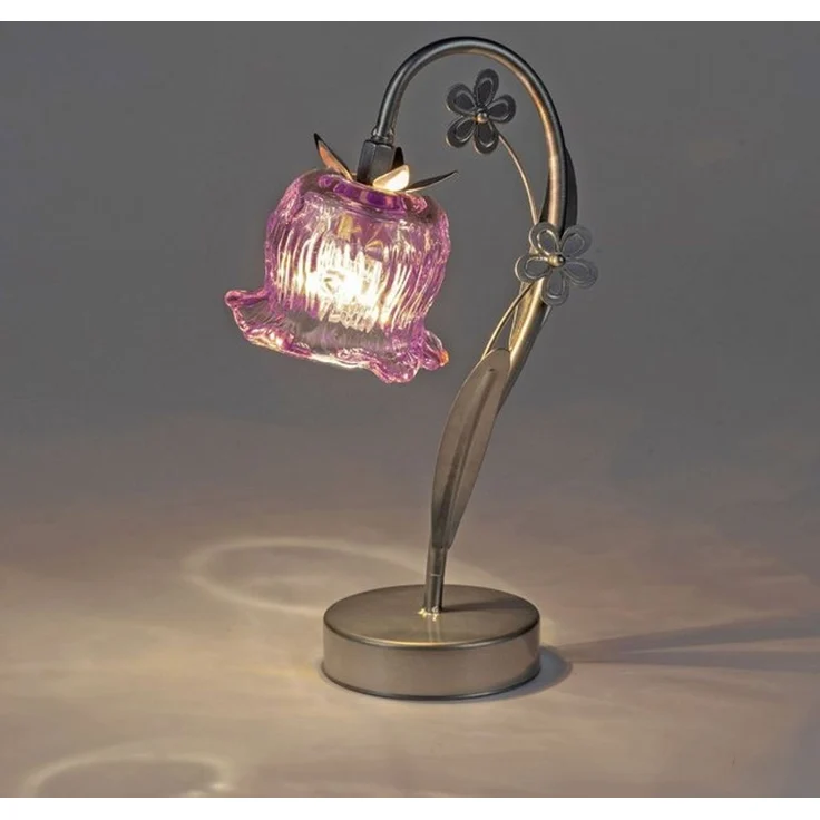 formano LED Tischleuchte Frühlingszeit, mit Timerfunktion, Rosa, Motiv: Blume, Höhe: 31cm – Bild 2