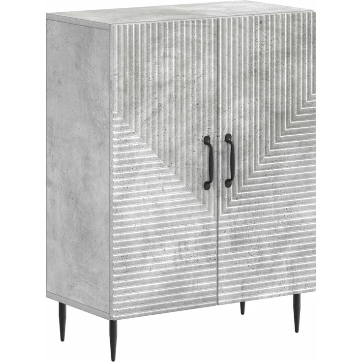 vidaXL 2-teiliges Badezimmer Schrank Set HAARLEM Betongrau 3417615 – Bild 4