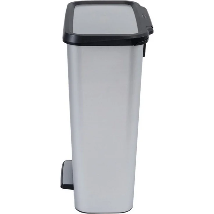 Curver Mülleimer, Compatta 50l Tret-Abfalleimer inox – Bild 2
