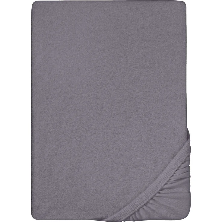 biberna Frottee-Stretch-Spannbetttuch 0012344, silbergrau, 1x 140x200 cm - 160x200 cm – Bild 5