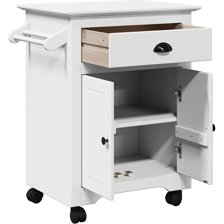 vidaXL Küchenwagen BODO Weiß 72x45x80 cm 4016875 – Bild 4