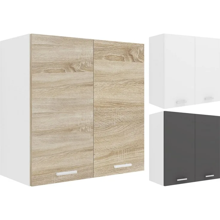 VCM Küchenmöbel Hängeschrank Esilo 918672 Weiß H. 60 x B. 60 x T. 31 cm
