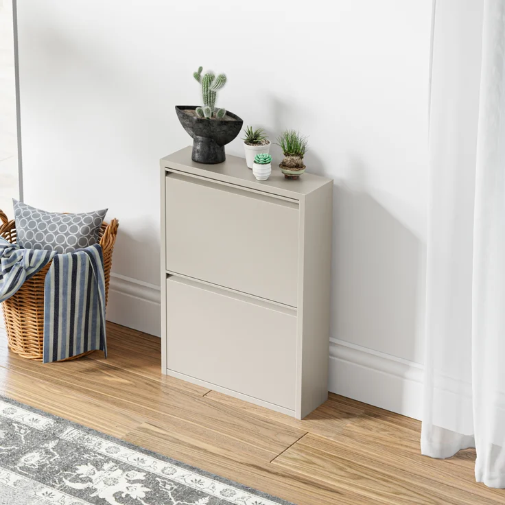 Schuhkipper Sokndal mit 2 Klappen Pfefferweiß [en. casa] – Bild 3