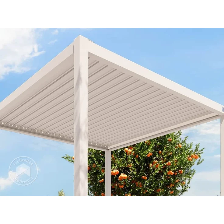 PRIMEYARD Pergola, Aluminium / Stahl weiß, 3x3 m – Bild 6