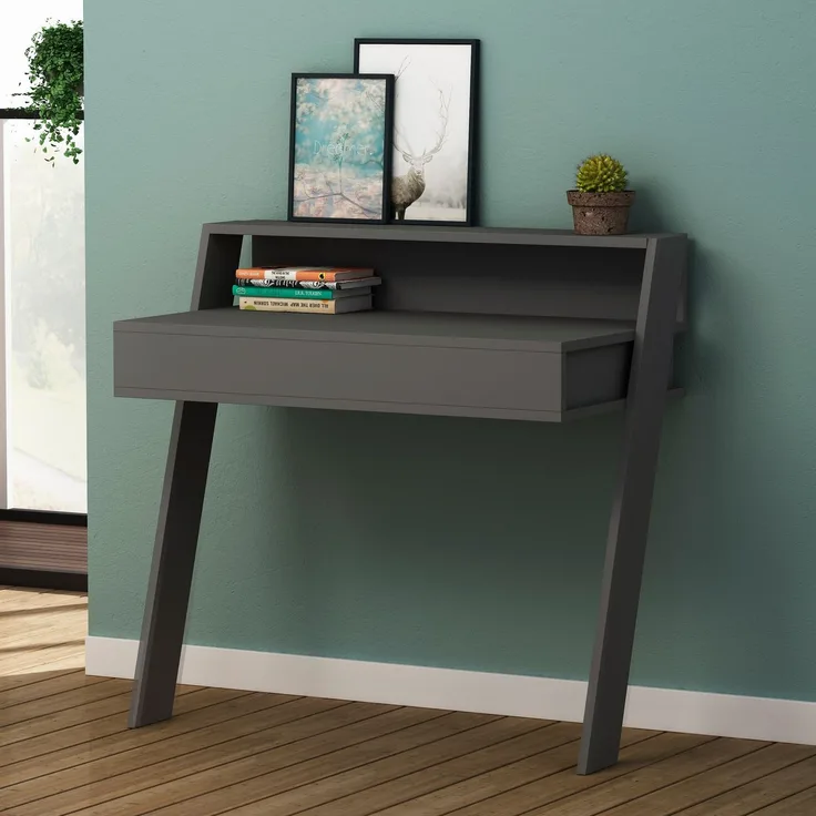Skye Decor 'Cowork Working Table - Anthracite' Schreibtisch, Anthrazit, 94 x 91 x 50 cm