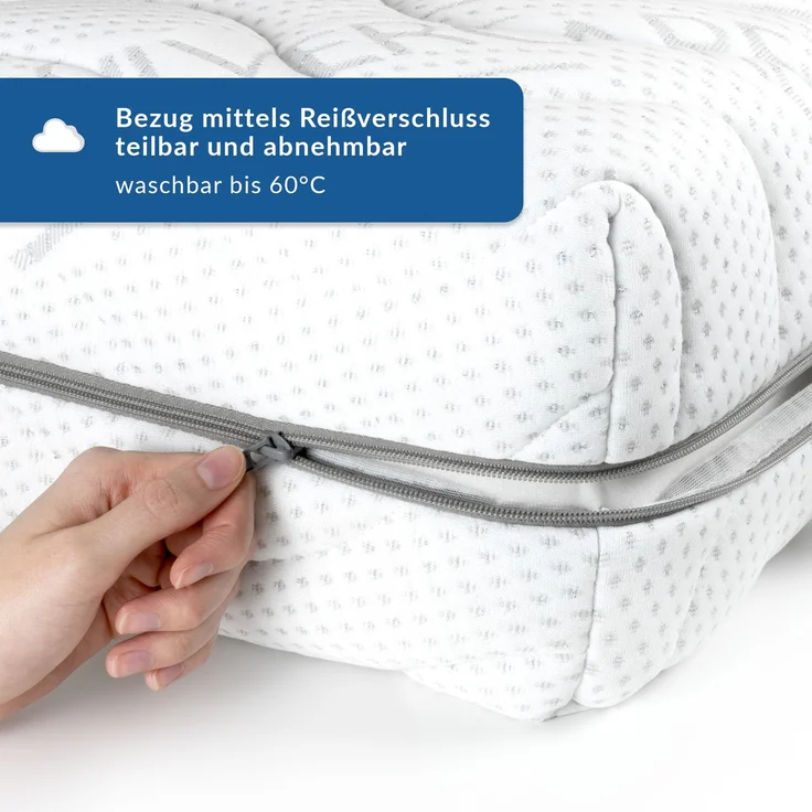 BMM 'Komfort 19 SilverCare' Kaltschaummatratze , 90x220 cm, H2 – Bild 7