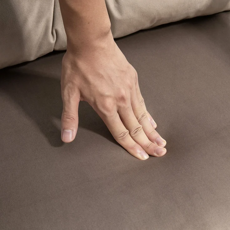 HOMCOM Relaxsessel mit Bettfunktion, Polstersofa mit verstellbarer Rückenlehne, Gästebett, Hellbraun, 63 x 73 x 81 cm – Bild 8
