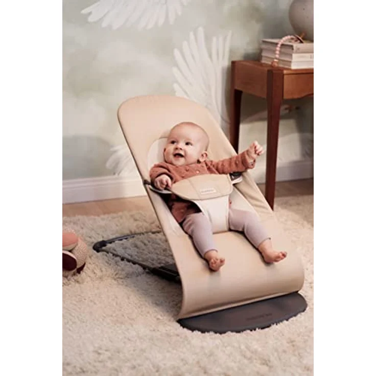 BabyBjörn Balance Soft Gewebte Wippe - Khaki Beige – Bild 9