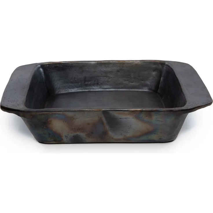 Die Gebrannte Auflaufform - Schwarz - Schwarz - 37x28x15cm