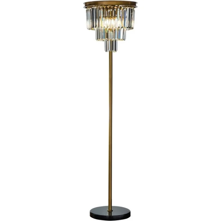 Casa Padrino Luxus Stehleuchte Gold Ø 40 x H. 158 cm - Kristall Standleuchte – Bild 1