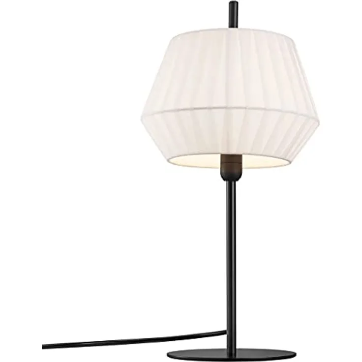 Nordlux Dicte Tischleuchte E14, moderne Schreibtischlampe in Weiß
