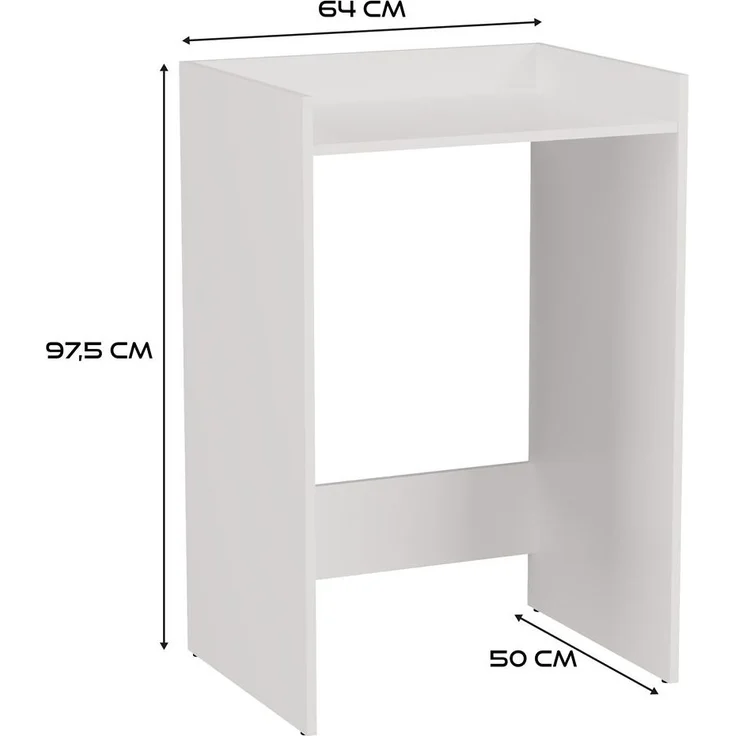 ibonto WASCHMASCHINENUMBAUSCHRANK MATTWEISS 64x97,5x50 cm (H 97.5 x T 50 x B 64 cm) – Bild 3