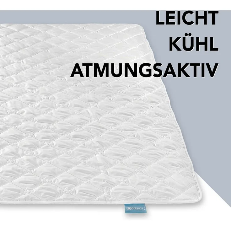 XDREAM Microfaserbettdecke Pure, Bettdecke - 4-Jahreszeiten, Ganzjahres, Winter & Sommer, Füllung: Hohlfaser-Polyesterfüllung, Bezug: Polyester, allergikerfreundlich, atmungsaktiv, temperaturausgleichend, 135x200 cm – Bild 4