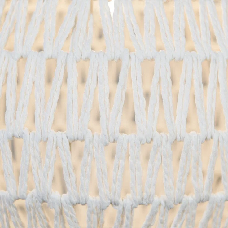 Qazqa Pendelleuchte Lina, ohne Leuchtmittel, E27, Weiß, Design, Seil, 1-flammig – Bild 3