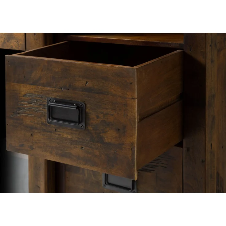 Vitrine Mango 100x45x175 braun lackiert RAILWAY #426 – Bild 5