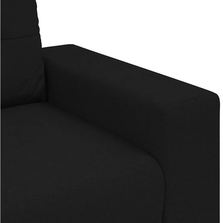 vidaXL Zweisitzer-Sofa Schwarz 180x77x82 cm Stoff 4105080 – Bild 7