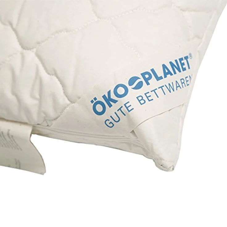 Öko Planet Bio Baumwoll-Kissen 40x80 cm, Kopfkissen aus 100% Bio Baumwolle, Bezug waschbar – Bild 3