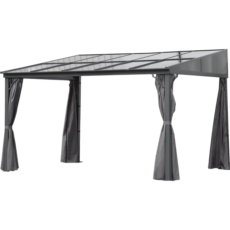 osoltus Alu Pavillon Terrassendach Terrassenüberdachung Toledo Hardtop 3 x 4 m