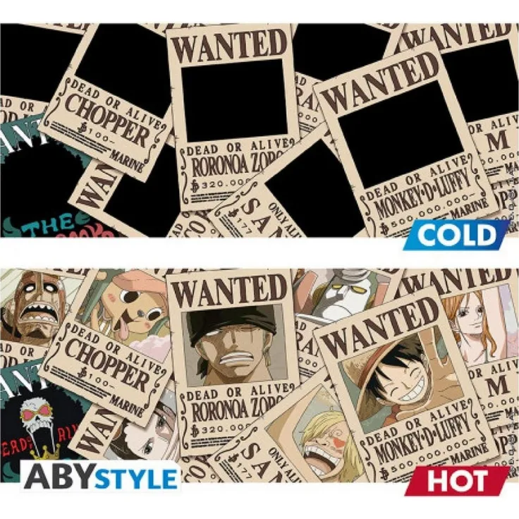 ABYstyle Tasse ONE PIECE - Tasse Heat Change - 460 ml - Wanted