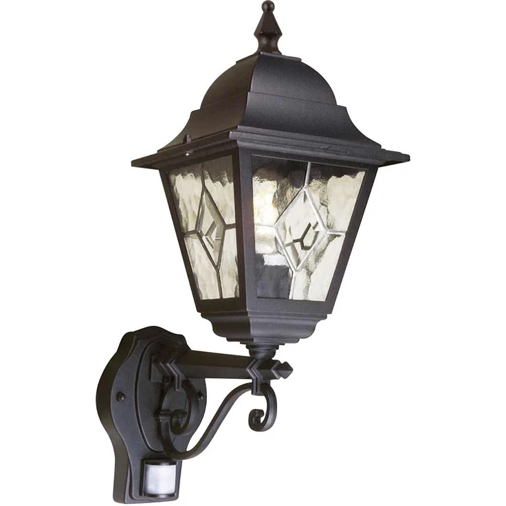 Außenleuchte, Wandlampe, PIR-Sensor, Laterne, H 47 cm – Bild 2