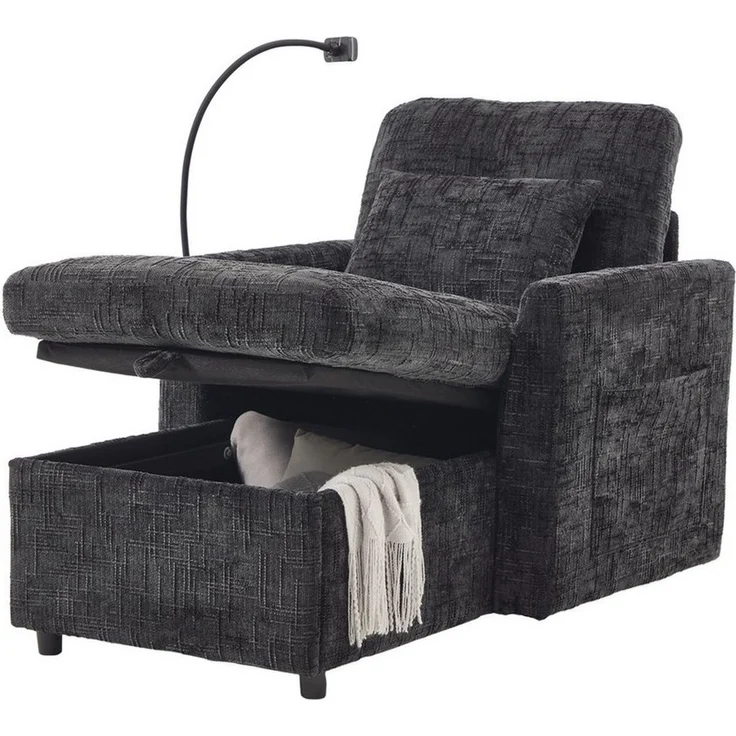 BlingBin Sofa Einzelsofa Freizeitstuhl Freizeit-Sofa, Einsitzer mit Stauraum, 125 x 84,5 x 87 cm 1 Teile, Einzelner Freizeitstuhl für Wohnzimmer Schlafzimmer kleiner Haushalt – Bild 5