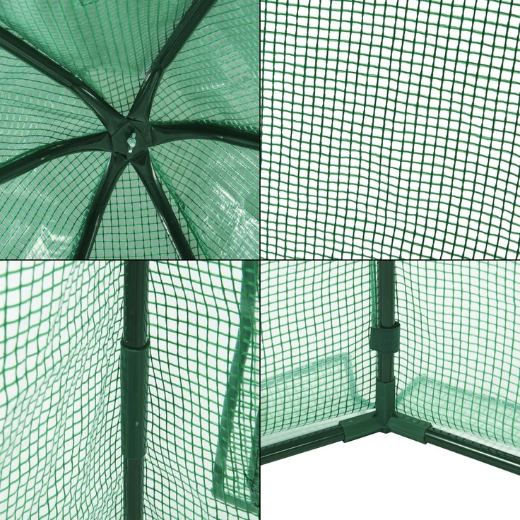 Gewächshaus Hunze 183x160cm Grün [en. casa] – Bild 6