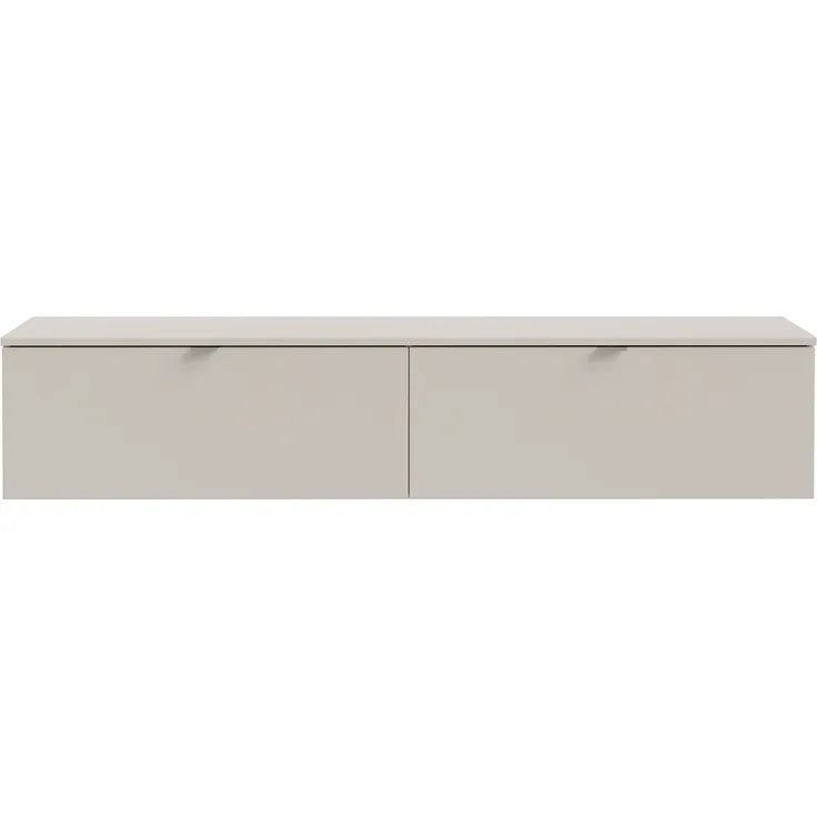 Lowboard >LIBERTAD< Hängeschrank, in sandfarbig - 178,8x37,5x34,8cm (BxHxT)