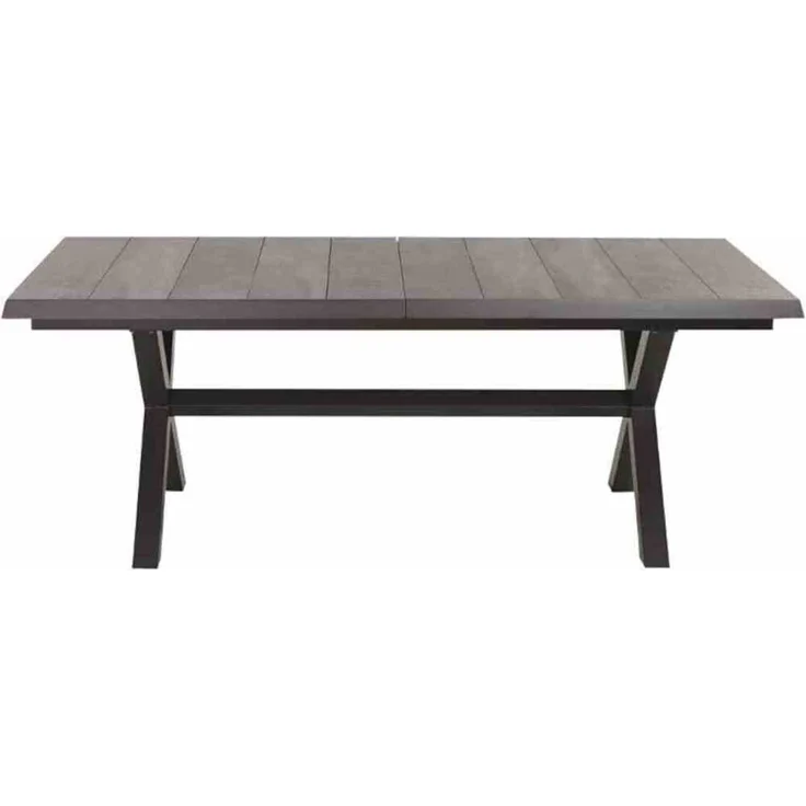 Siena Garden Messina Ausziehtisch 200/260 x 100 cm anthrazit / wood grey – Bild 8