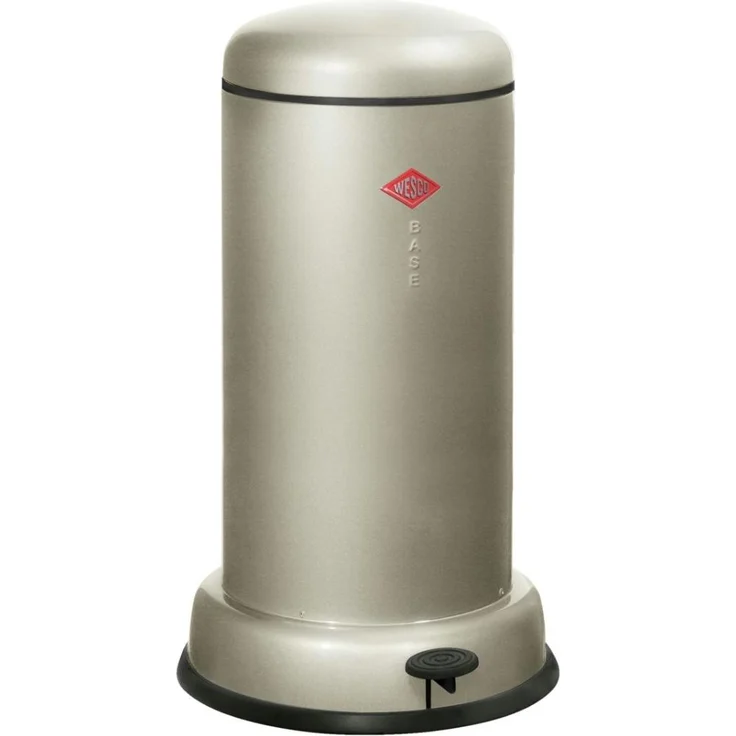 Wesco Mülleimer Baseboy 20 Liter - Neusilber – Bild 2