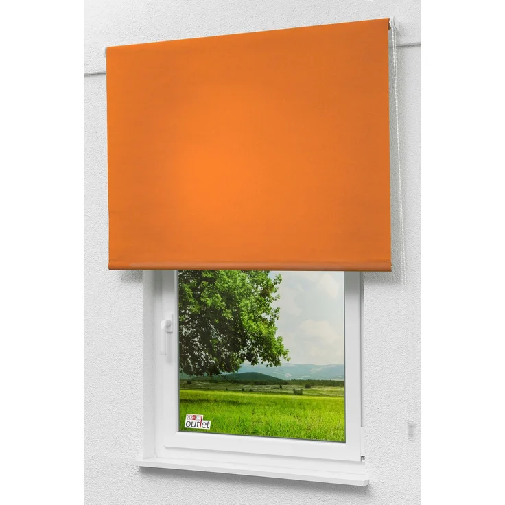 Lysel Outlet - Basisrollo Tageslicht Gelborange, (B x H) 102cm x 225cm in orange/gelborange – Bild 4