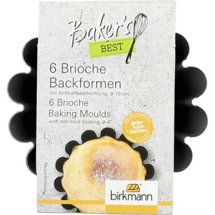 Birkmann Brioche Backformenset Baker´s Best 6-tlg Ø 10 cm mit Antihaftbeschichtung – Bild 4