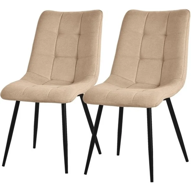 ML-DESIGN Stuhl Esszimmerstühle mit Rückenlehne moderne Design Lounge Küchenstühle (2 St), Polsterstuhl Esstischstühle 2er Set Küchenstuhl Polyester bis 120kg – Bild 4