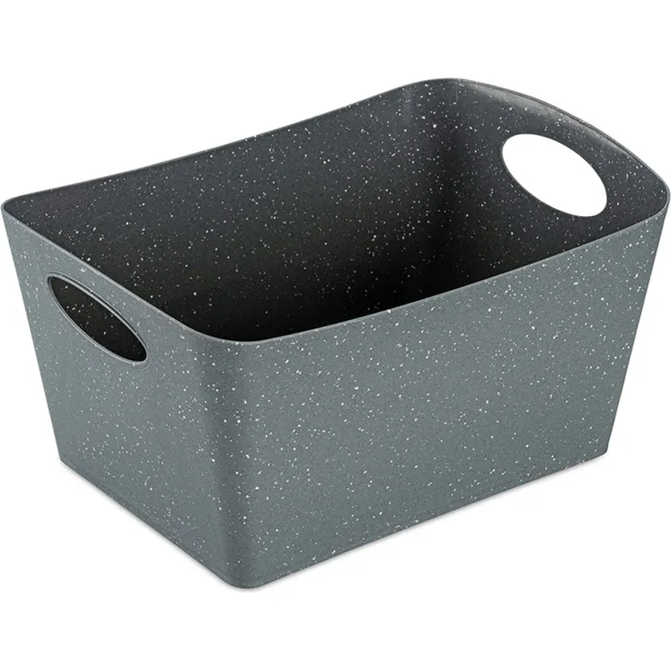 Koziol Aufbewahrungsbox Boxxx M, Kiste, Bottich, Organic Recycled, Recycled Ash Grey, 3. 5 L, 1404120