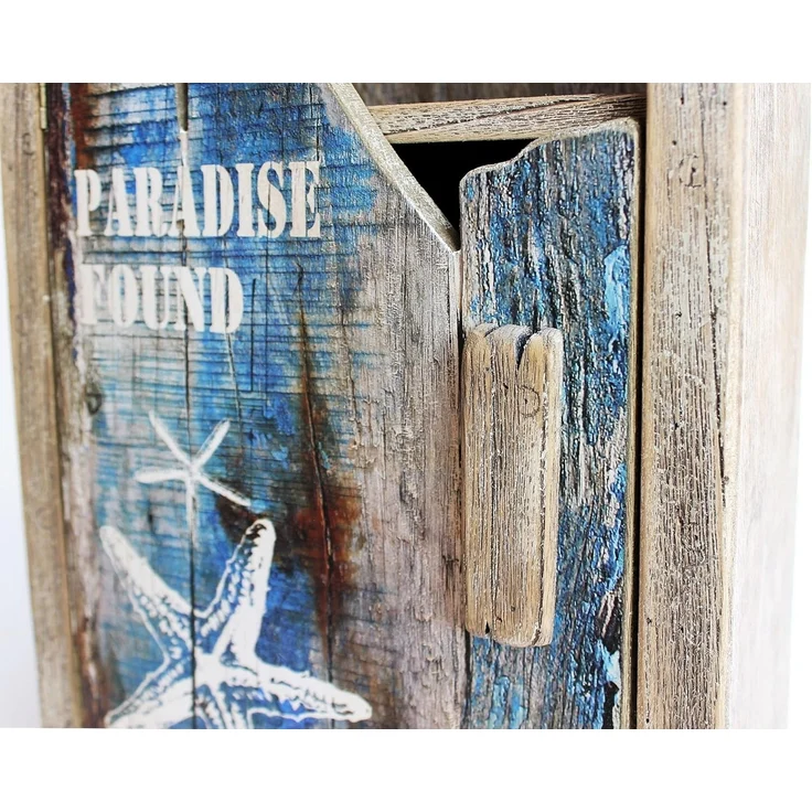 DanDiBo Regal Boot in Bootsform aus Holz Antik 7309 Maritim Bootsregal Badregal Badschrank Braun – Bild 5