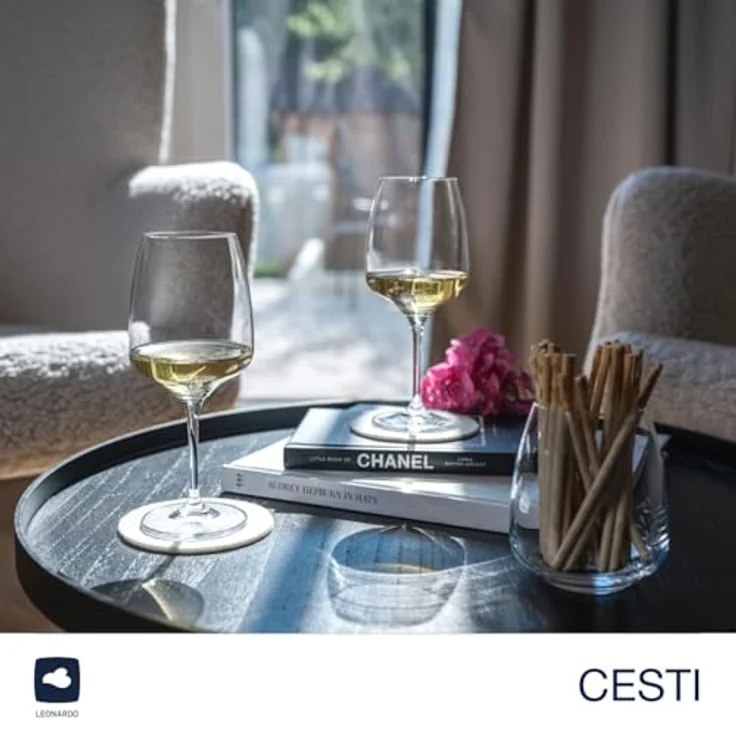 LEONARDO Weißweinglas Rieslinggläser CESTI + Poliertuch, 7-tlg, Kristallglas, 6 Riesling-Gläser mit Poliertuch – Bild 8